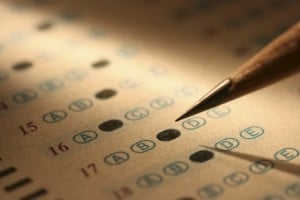 Pencil and an SAT or ACT assessment