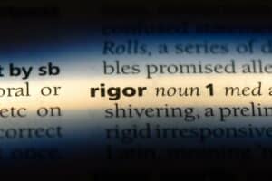Academic Approach Tutoring and Test Prep | A picture of the word rigor in a dictionary.